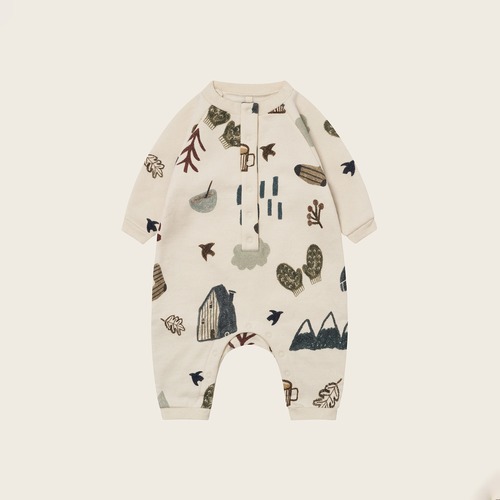 organic zoo / Cosy Wild Onesie Undyed / 3-6M・6-12M