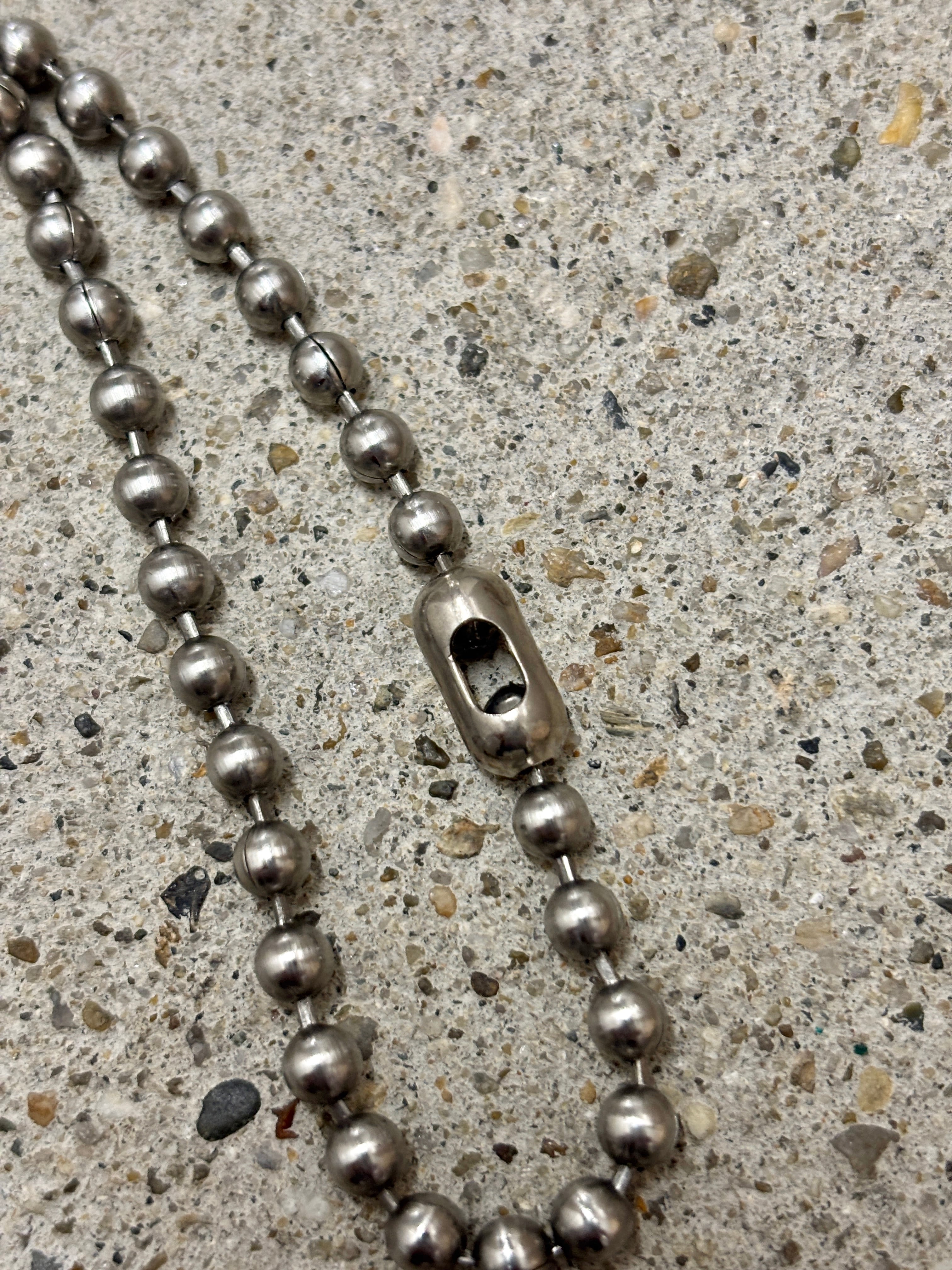 90～00s OLD STUSSY/Crown ballchain Necklace/クラウンボ－ルチェ－ン