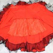 フラメンコ 衣装 ファルダ スカート 赤 黒 無地 ボランテ フリル プリマブティック prima boutique レッド系 ブラック系 パーティ 発表会 レッスン フラメンコスカート ボランテ スカート赤 フリルスカート レッスンウェア 発表会衣装 ダンス衣装 軽い素材 フラメンコ衣装 発表会 ダンスレッスン レディーススカート