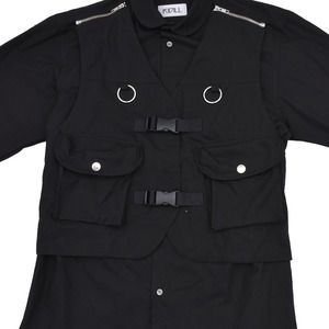 【KIDILL】UTILITY FIELD VEST DETACHABLE SHIRT