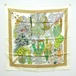 未使用保管品　HERMES　エルメス　カレ90　Les Legendes de L´arbre　木の伝説　黄色　正規タグ　21-4521