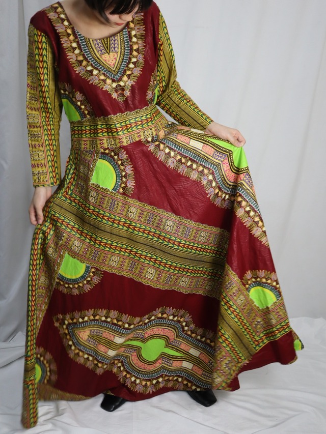 african batik dress【8093】