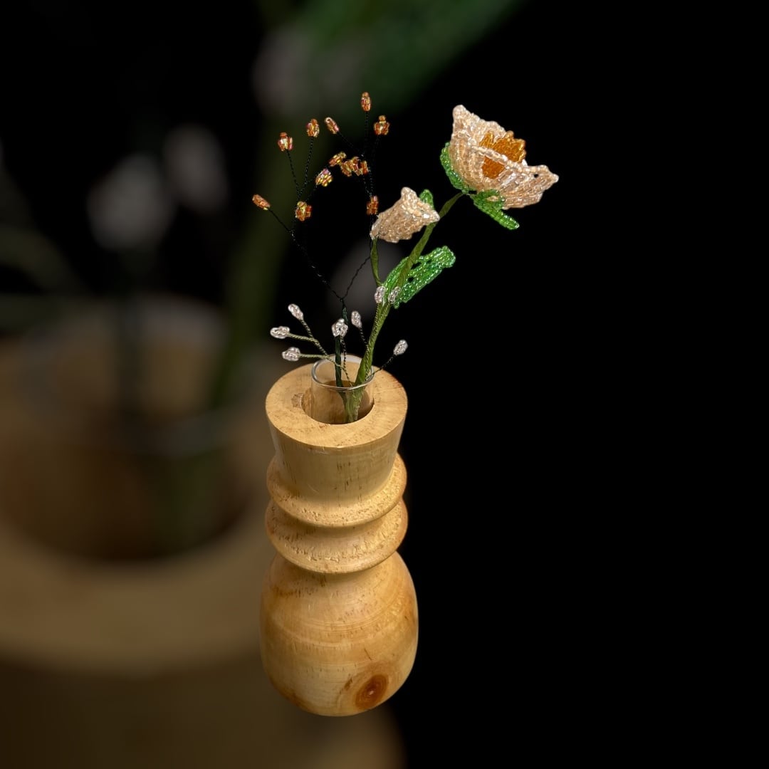 beads flower : orange