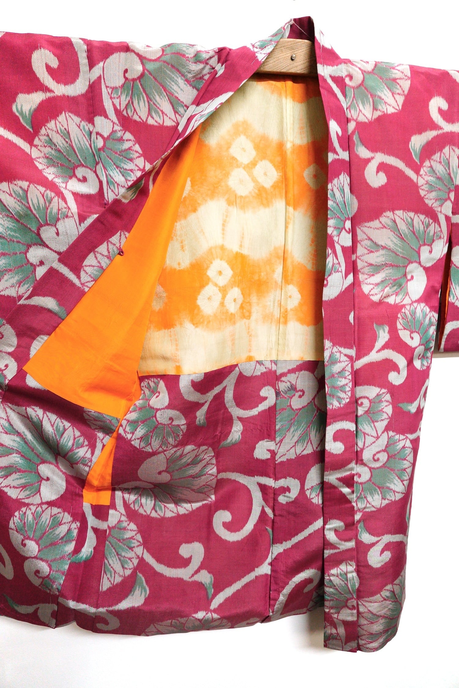 着物銘仙長羽織ヴィンテ-ジ