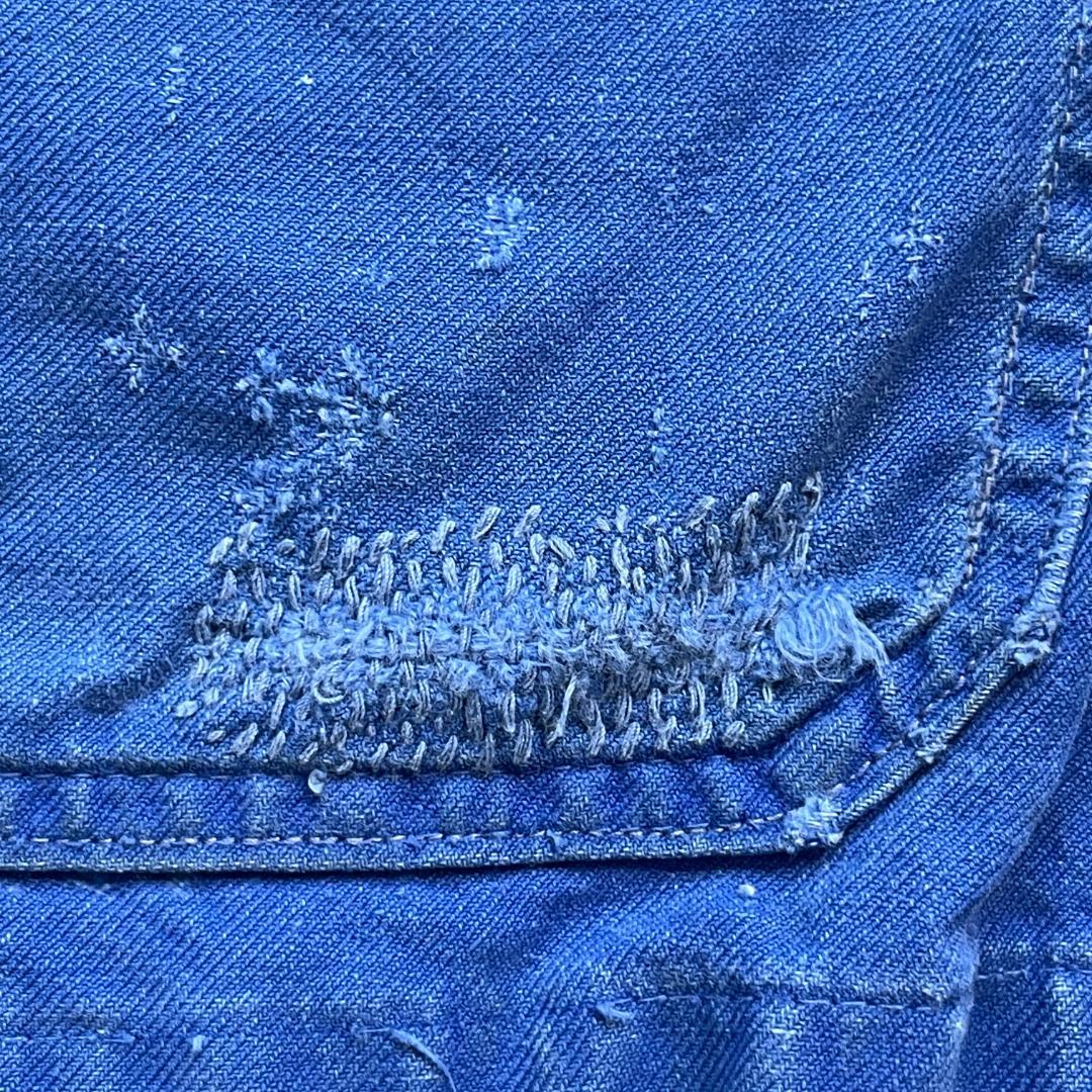 50s SAVO 刺繍タグ コットンツイル フレンチワークジャケット | ib2