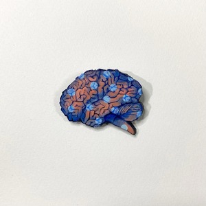 DOT BRAIN / 2color【KAEDE broach】