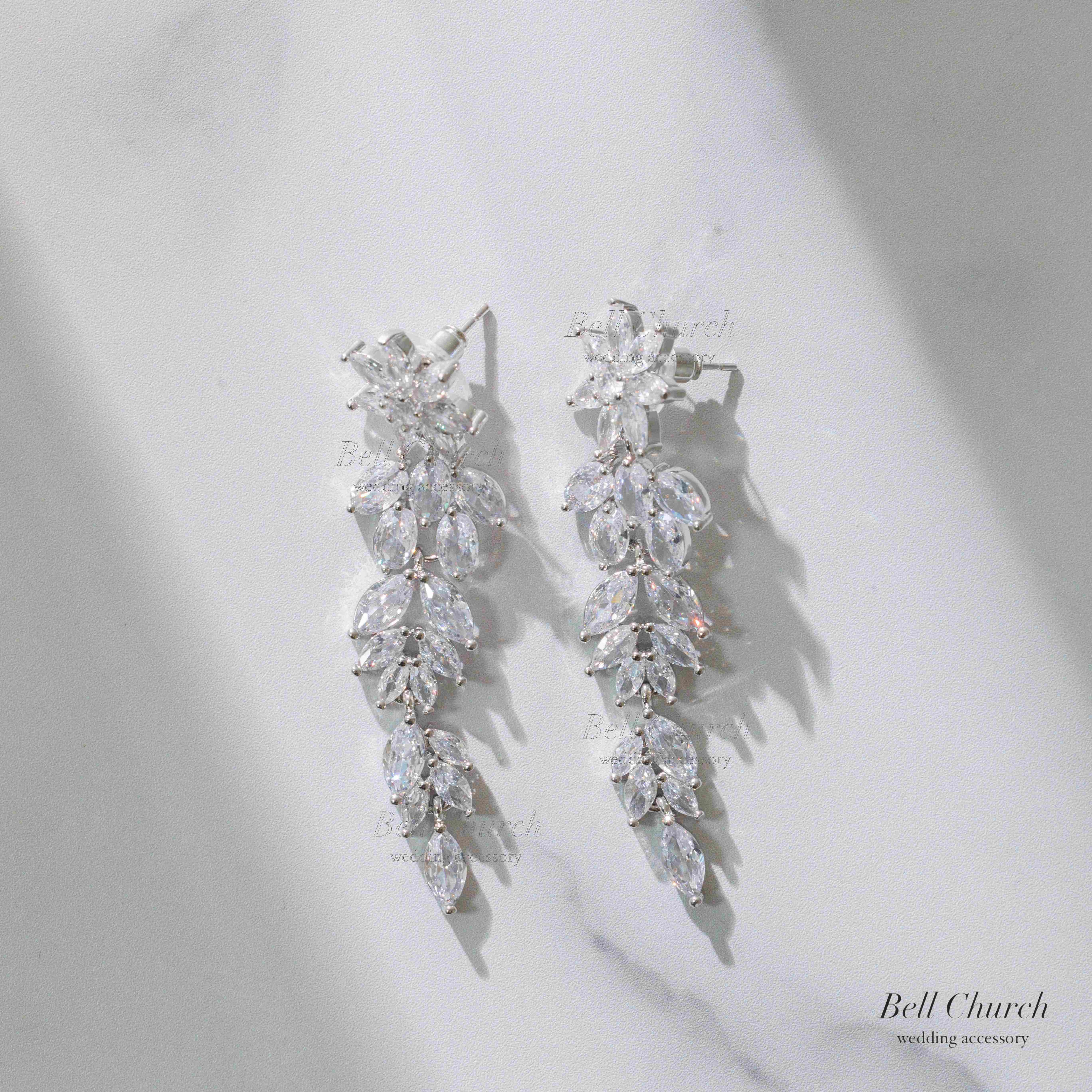 ピアス イヤリング | キュービックジルコニア | お花モチーフ