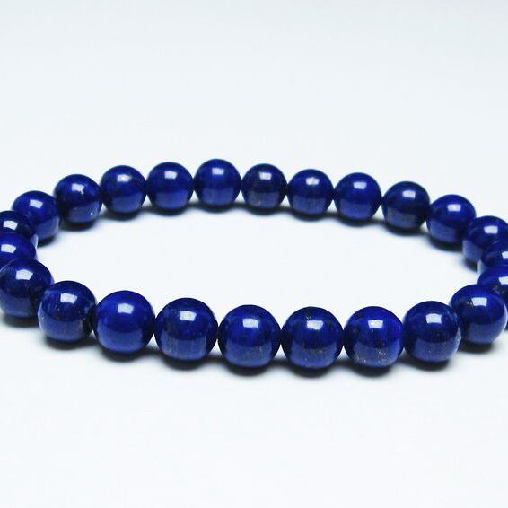 ラピスラズリ ブレスレット 8mm 一点物 111-31104