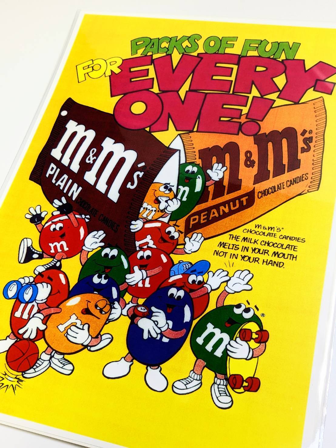 ちょうどいいB4ポスター MP011【 m&m's / エムアンドエムズ 】〚アメリカン雑貨 アメトイ〛