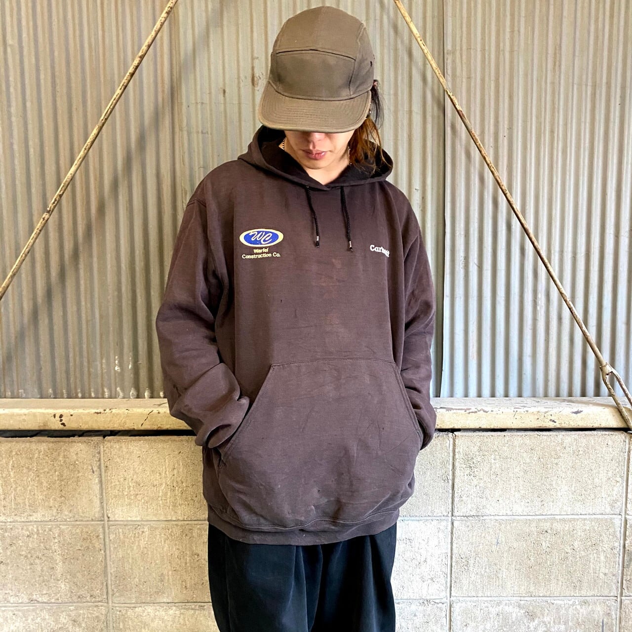 カーハート Carhartt パーカー ダメージ加工 ボロ ボロ加工