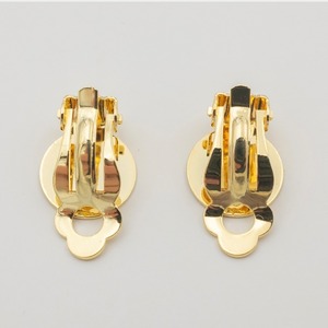 【A826-3】イヤリング金具　丸皿/蝶バネ金具　2個