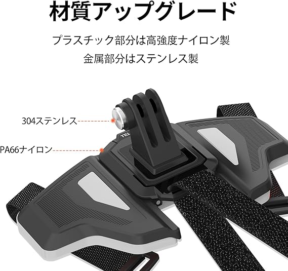 TELESIN GoPro用ヘルメットホルダー 顎マウントオートバイマウント