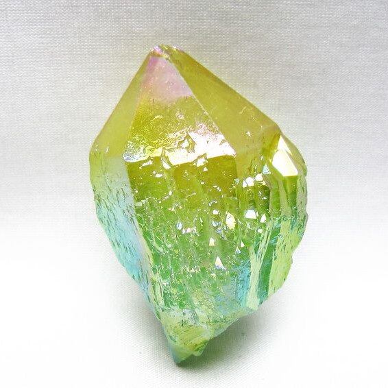 オーラクリスタル 原石 マルチカラー エレスチャル オーラ水晶 一点物 171-8785