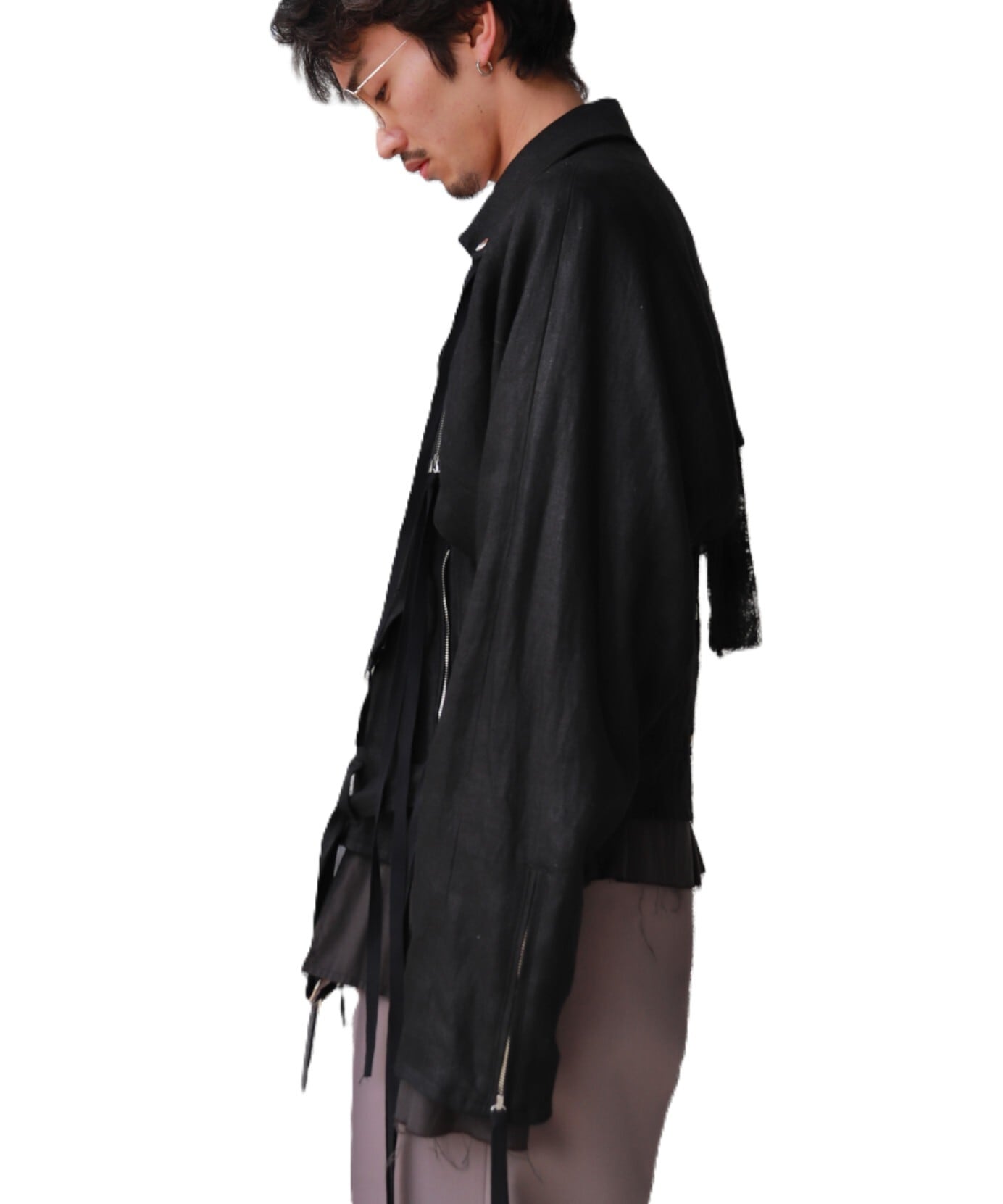 新品タグ付❤︎25SS PRIDE コットン リネン 切替 ブルゾン ジャケット ブルゾン TRACK JACKET 261TSNHーJKM05