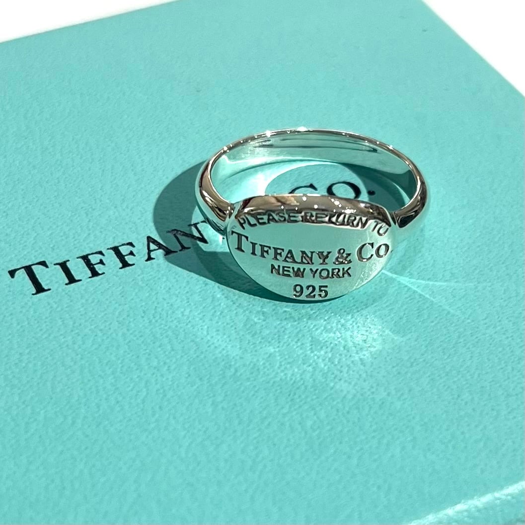 TIFFANY&CO.】リターントゥ ティファニー オーバルタグ リング 15号