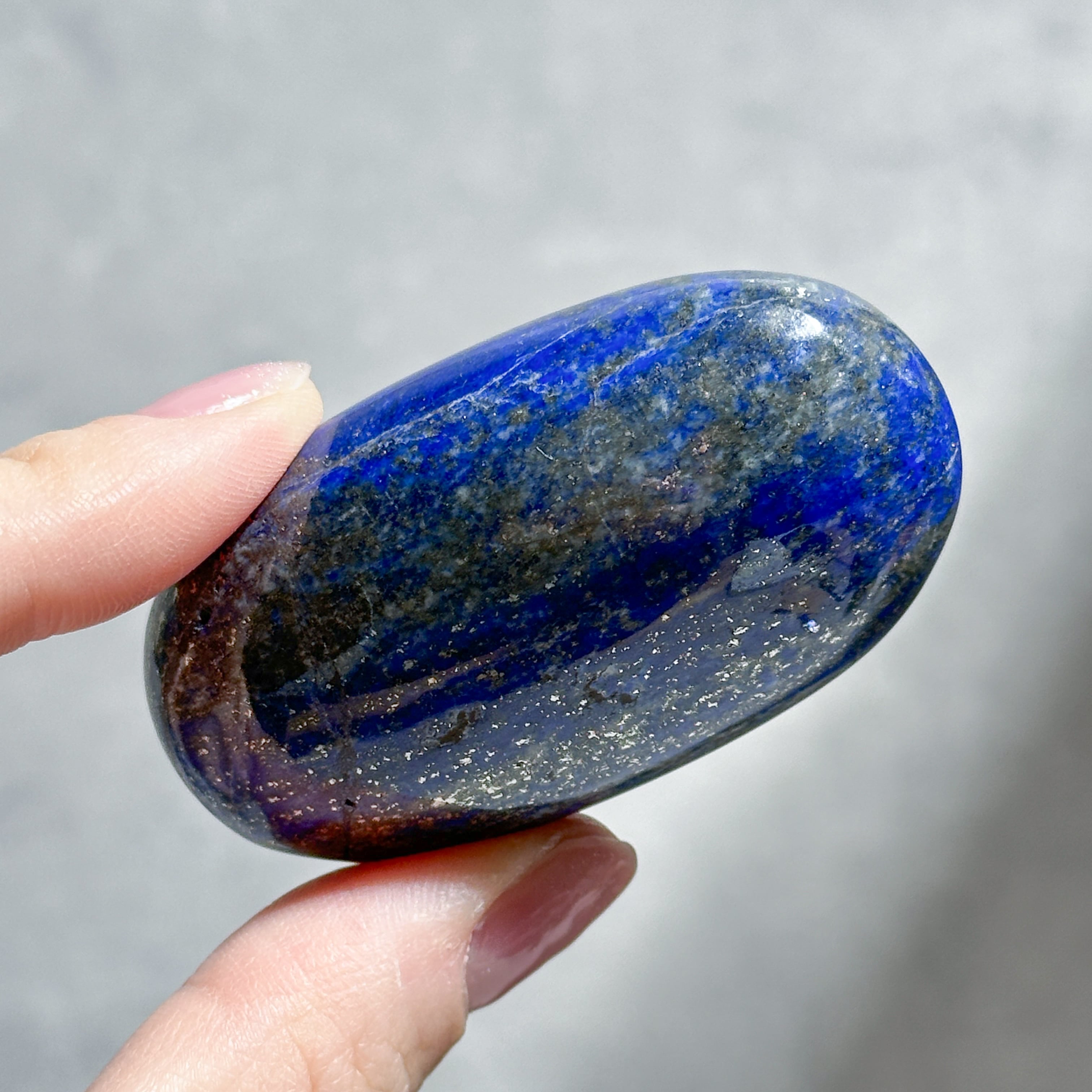 ラピスラズリ パームストーン33◇Lapis Lazuli◇天然石・鉱物