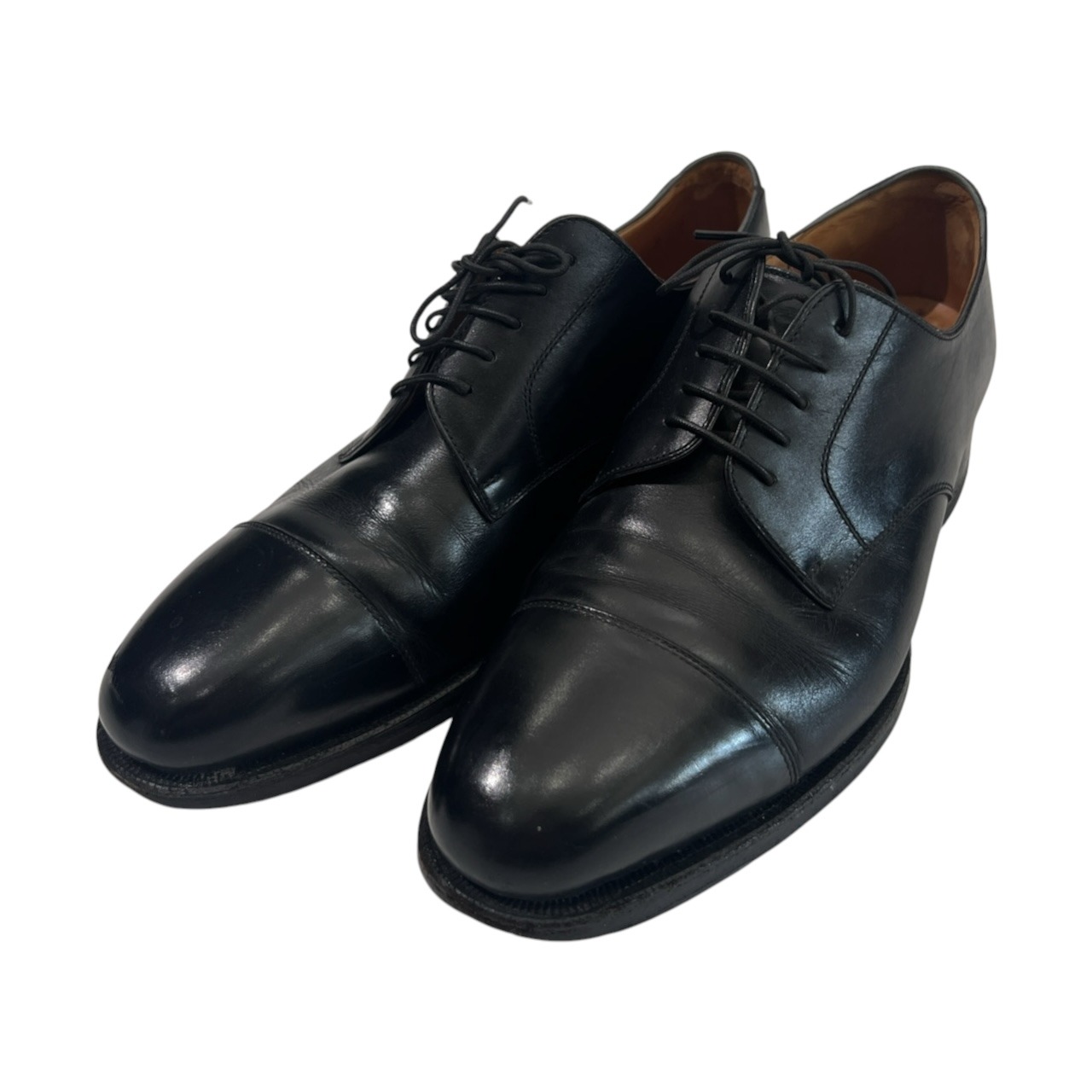 JOHNSTON&MURPHY ジョンストン&マーフィー ストレートチップ レザーシューズ 7/ブラック/LD17