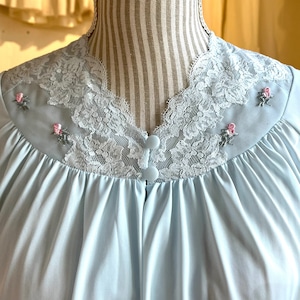 60's light blue nighty gown