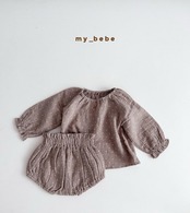 韓国子供服 / Mybebe / アダムブルマset / ベビー *S~Ⅿ*