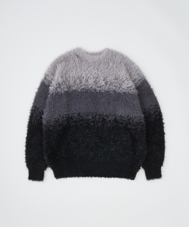 ADAM PATEK rough gradientborder crewneck (GRN) AP2621015