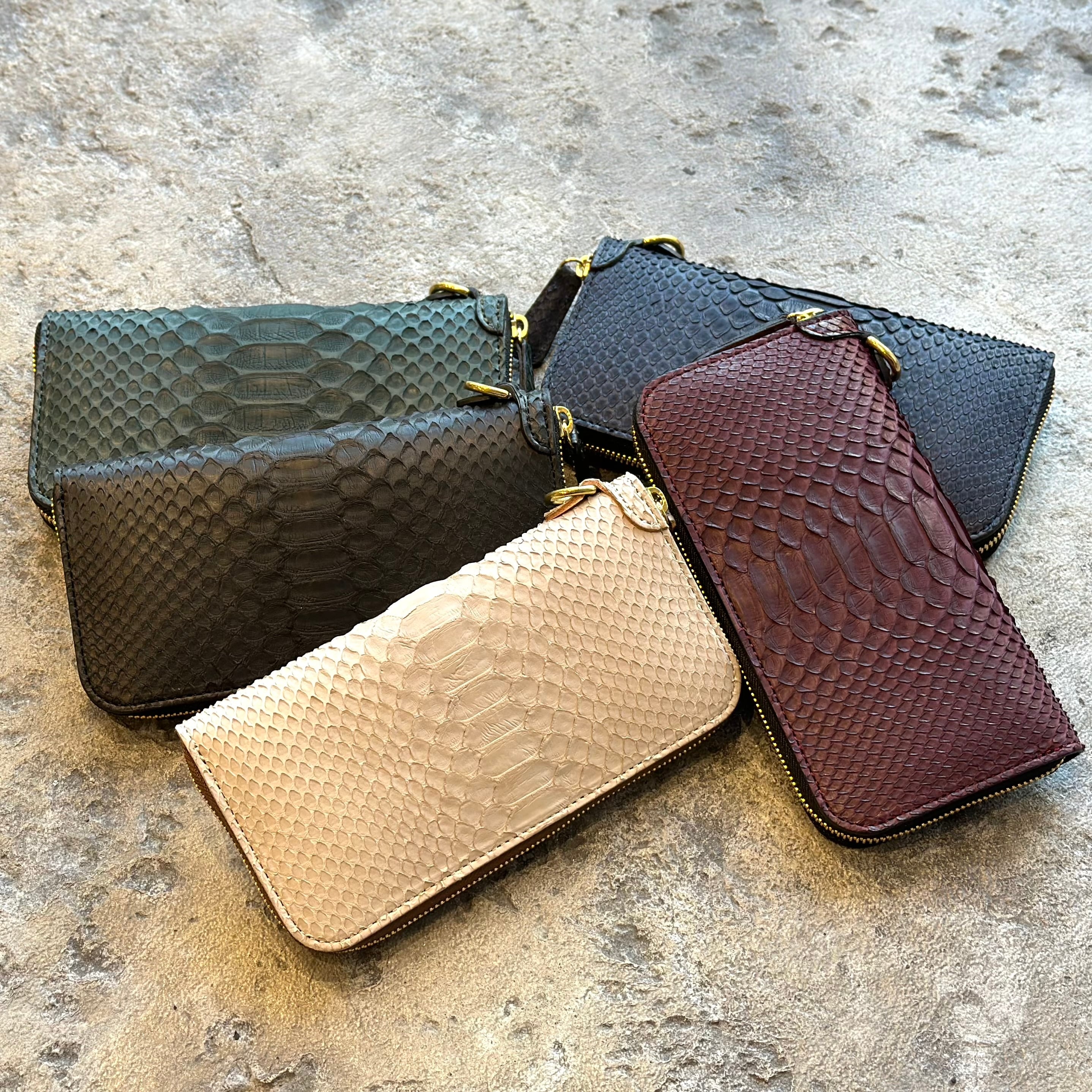 限定商品】ウォレット ラウンドジップ4 マットパイソン | ケイシイズ 