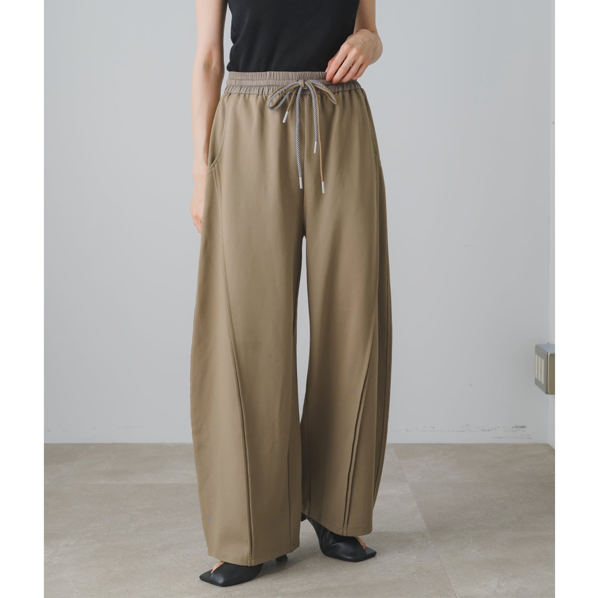 リボンポケットポンチ バレルパンツ