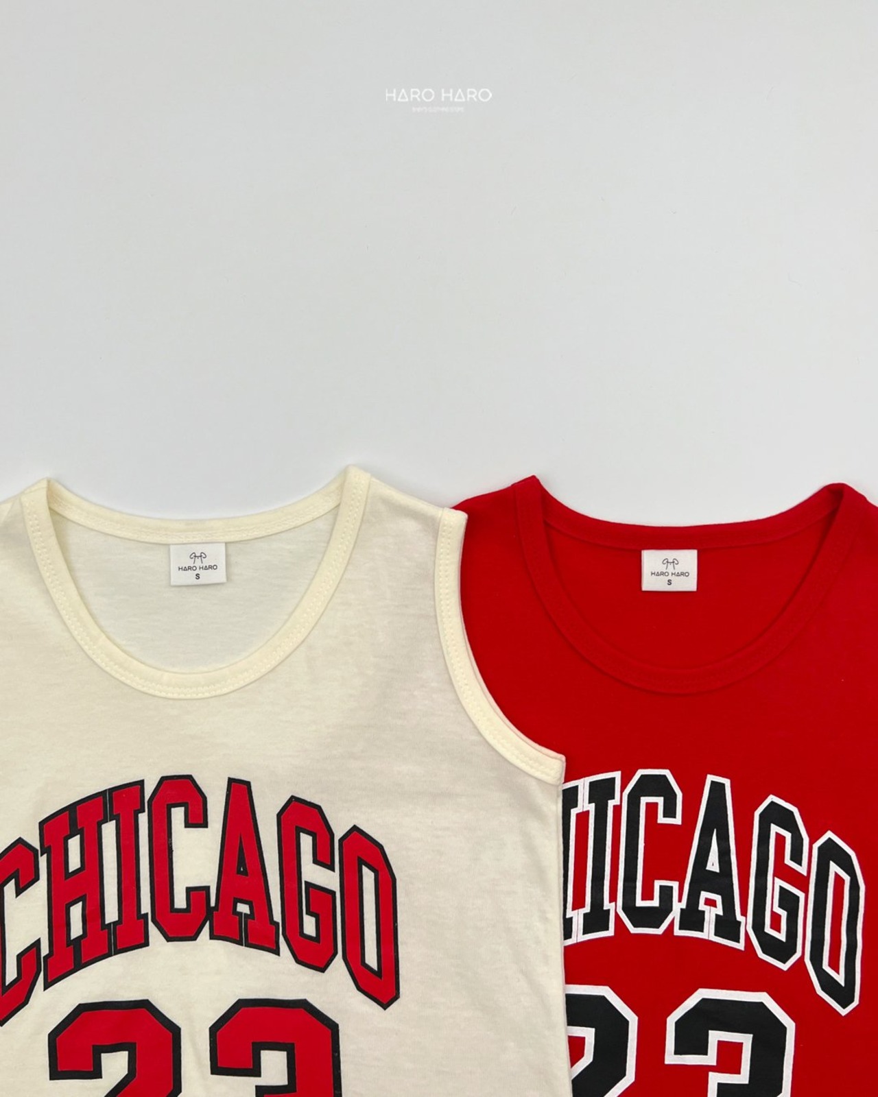 [HARO HARO] (1+1) Chicago Box Fit Sleeveless / [하로하로] (1+1)시카고박스핏나시