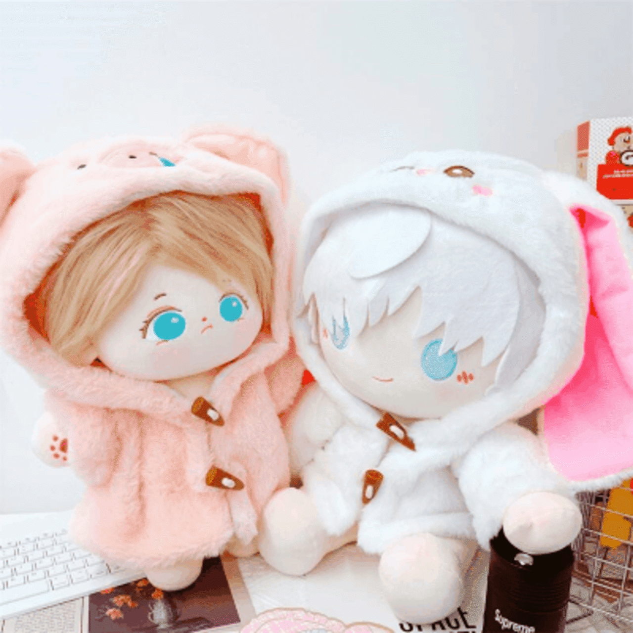 20㎝・40㎝用】うさぎ くま ぶた アニマル ふわふわ フード