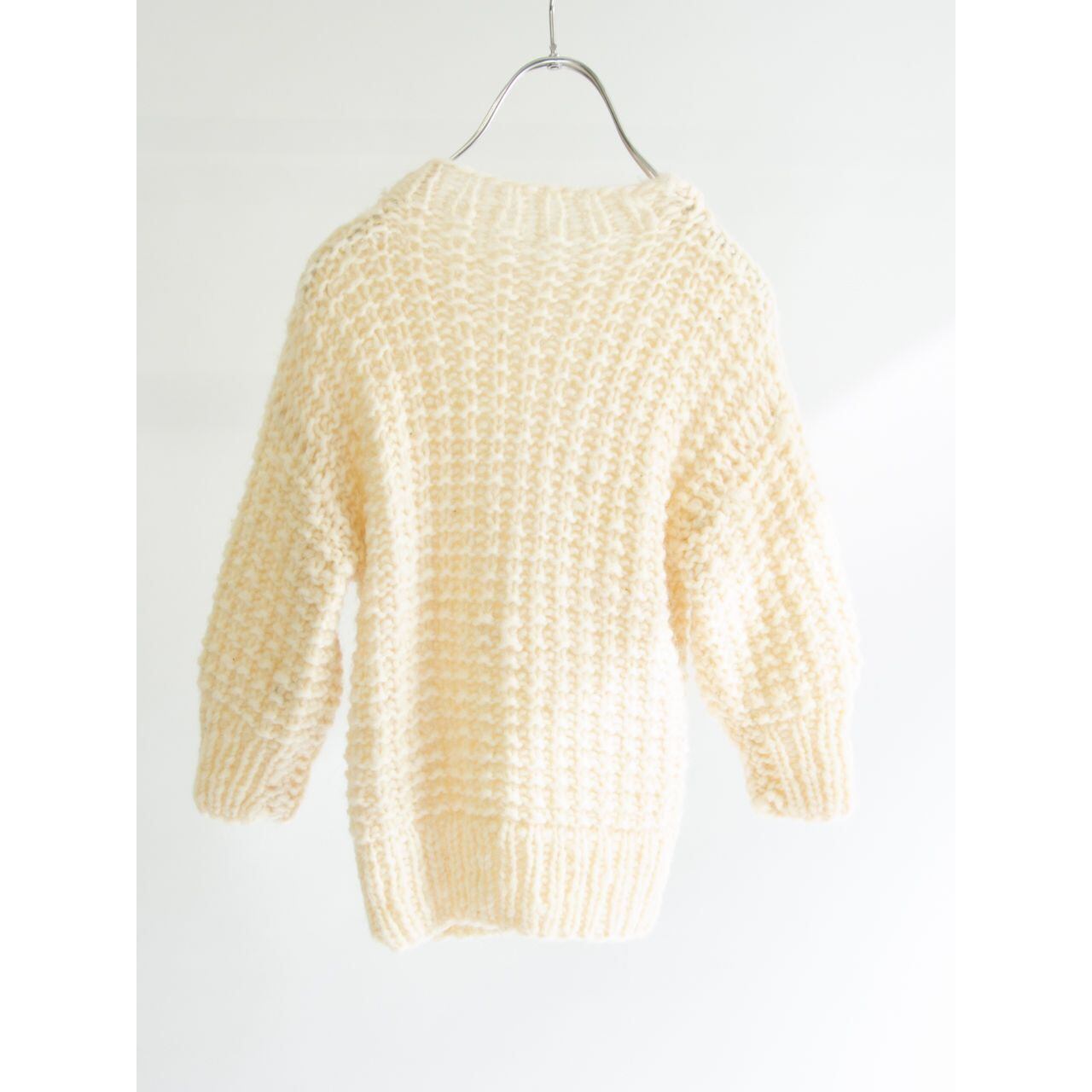 【Kids】Hand knit wool sweater（キッズ ハンドニット ウールセーター）12c
