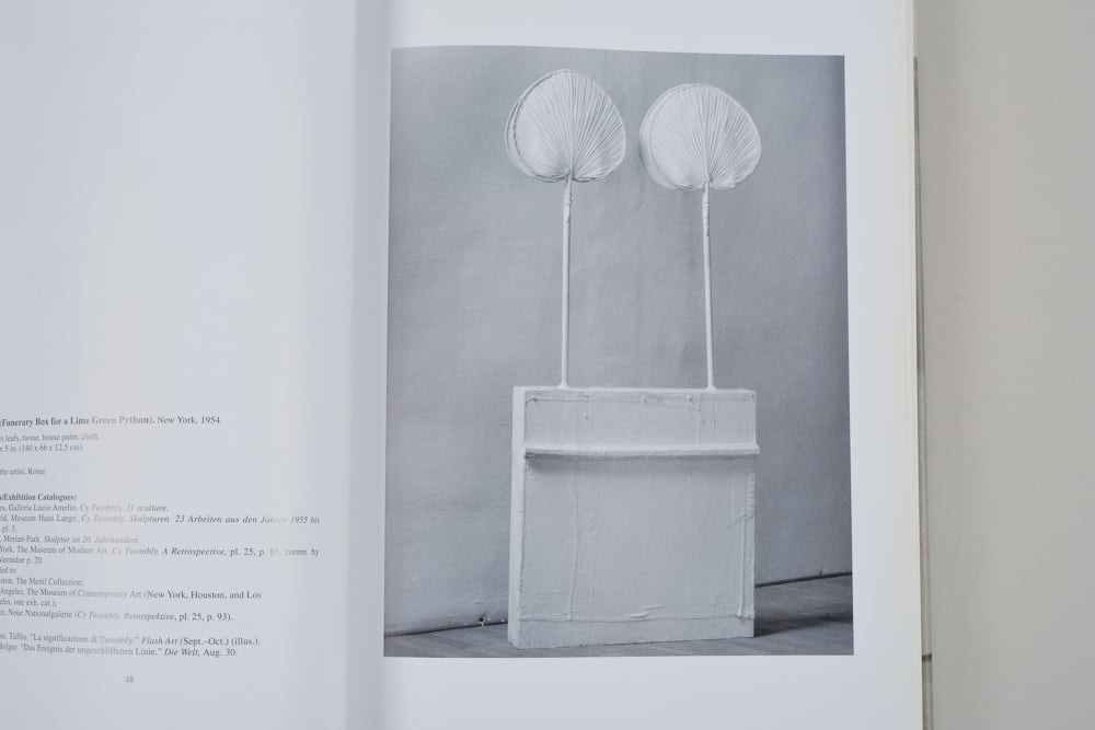 洋書 CATALOGUE RAISONNE OF SCULPTURE Cy Twombly /Catalogue Raisonne of Sculpture Vol.1 1946-1997 | inhalt