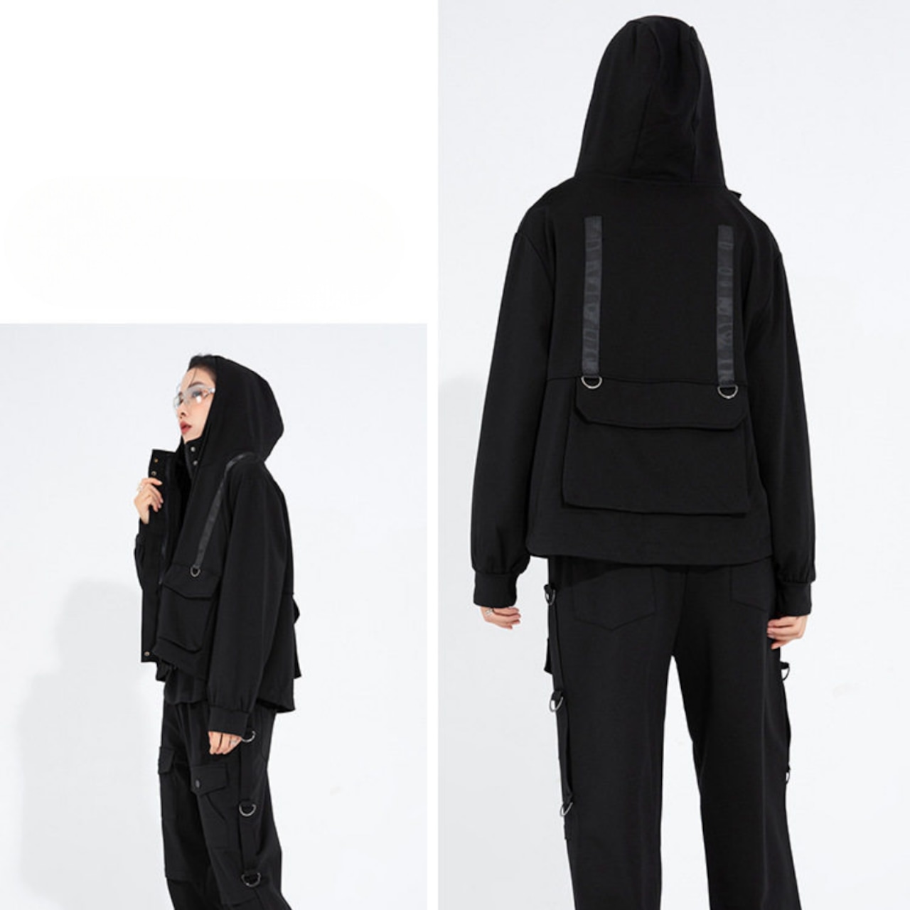 Short hooded jacket (ME176)