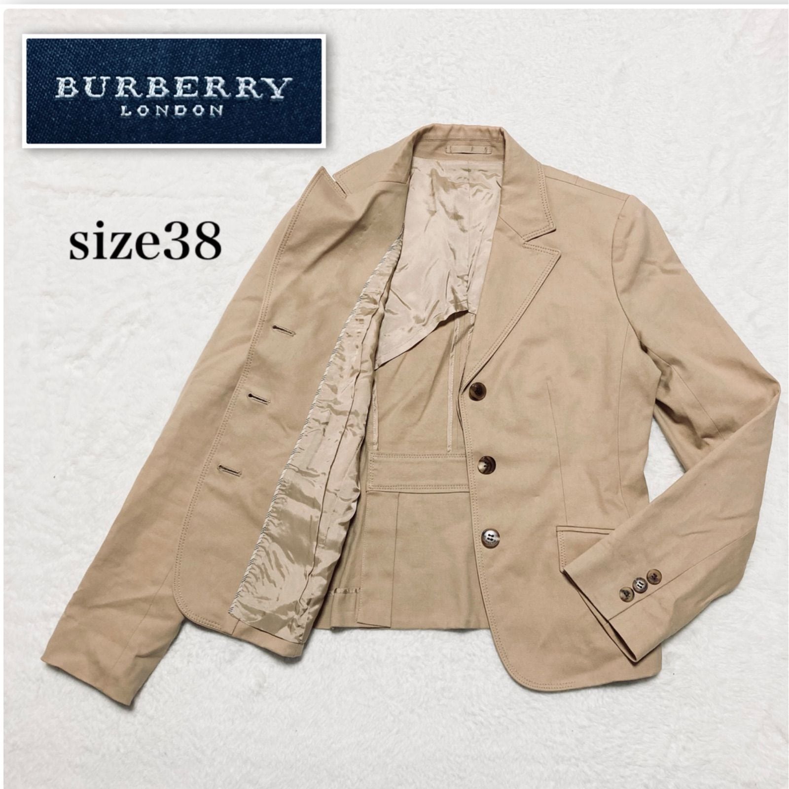 □美品□BURBERRY LONDON バーバリーロンドン テーラードジャケット