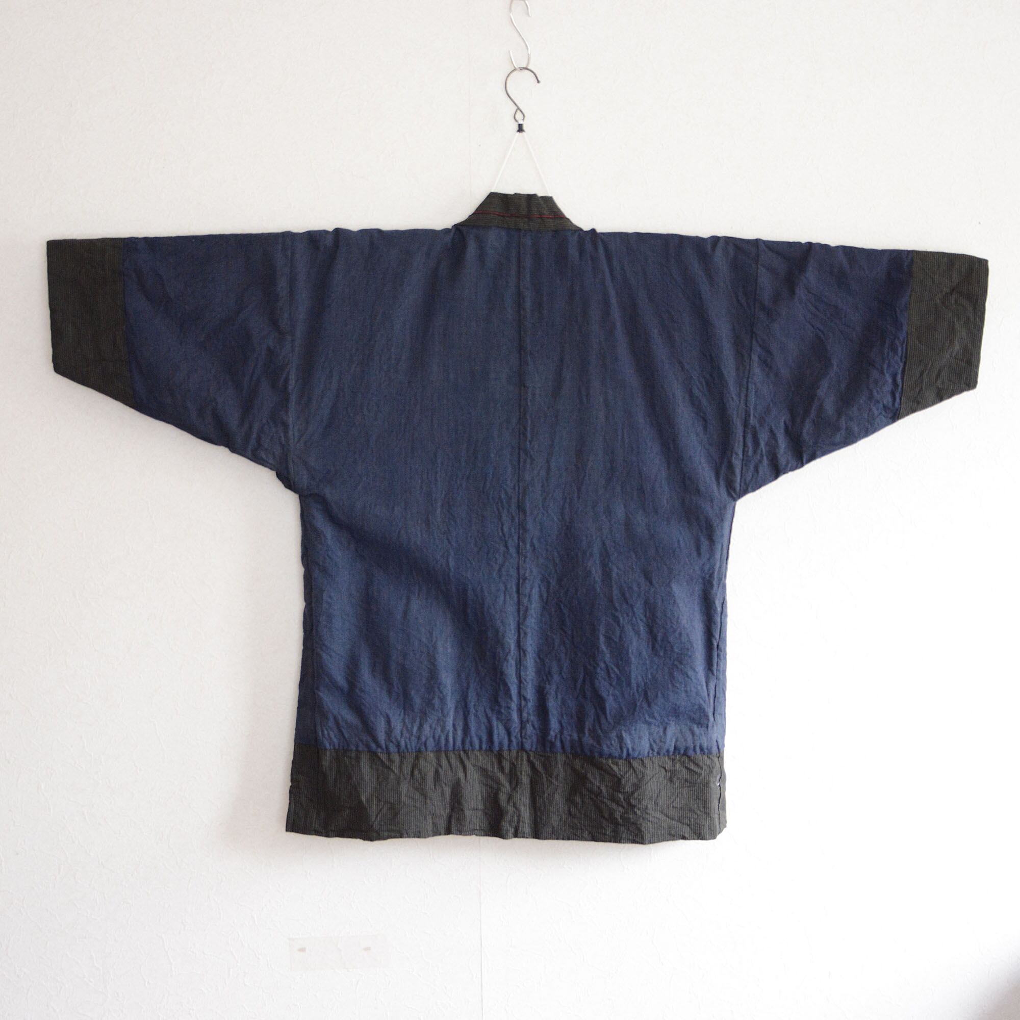 藍染 着物 書生絣風 ジャパンヴィンテージ 古着 古布 リメイク 藍染 着物 書生絣風 ジャパンヴィンテージ 古着 古布 リメイク
