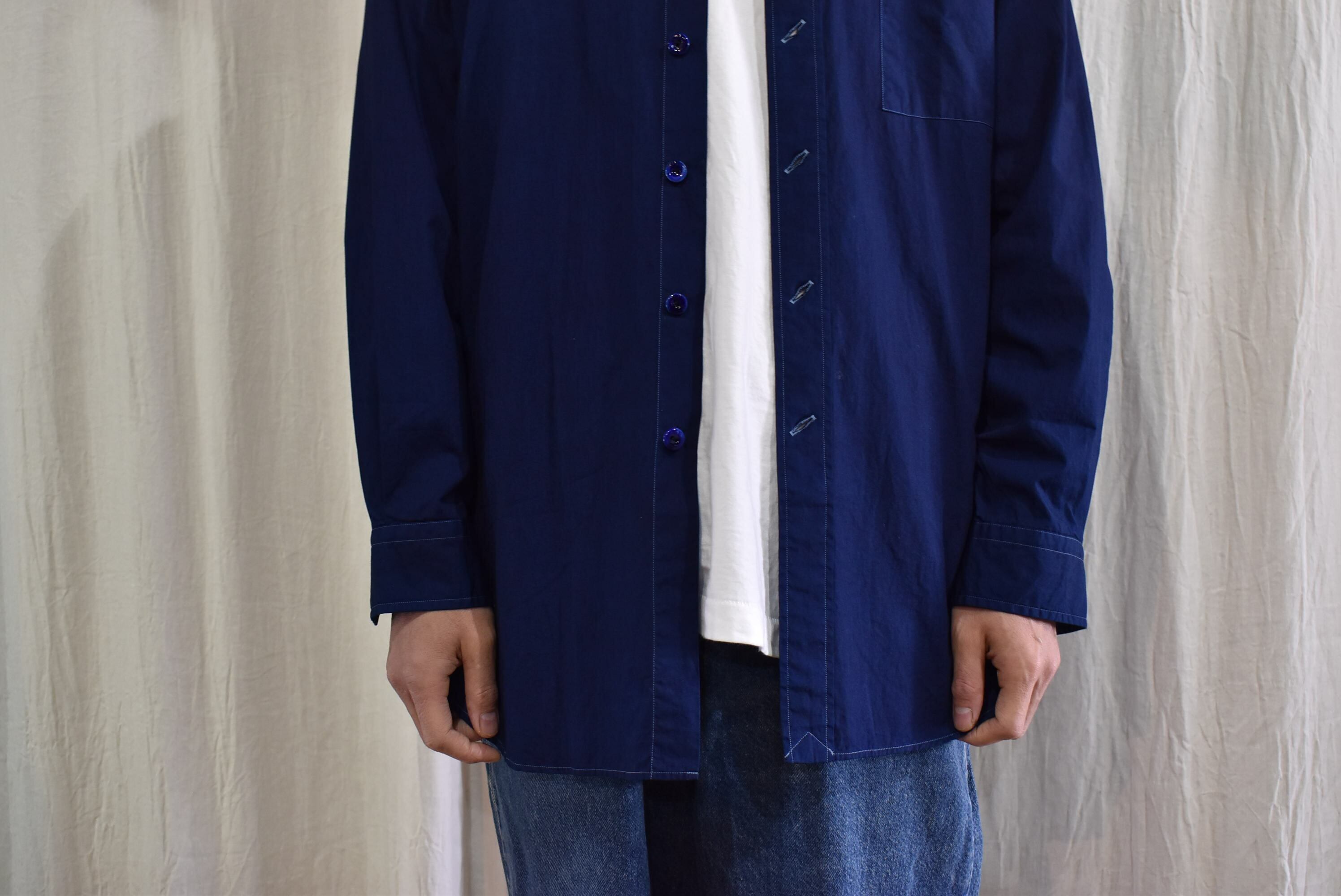 日本製 SOWBOW インディゴ シャツ　サイズ3 SOWBOW シャツG DK INDOGO BROAD CLOTH | rasikufuku