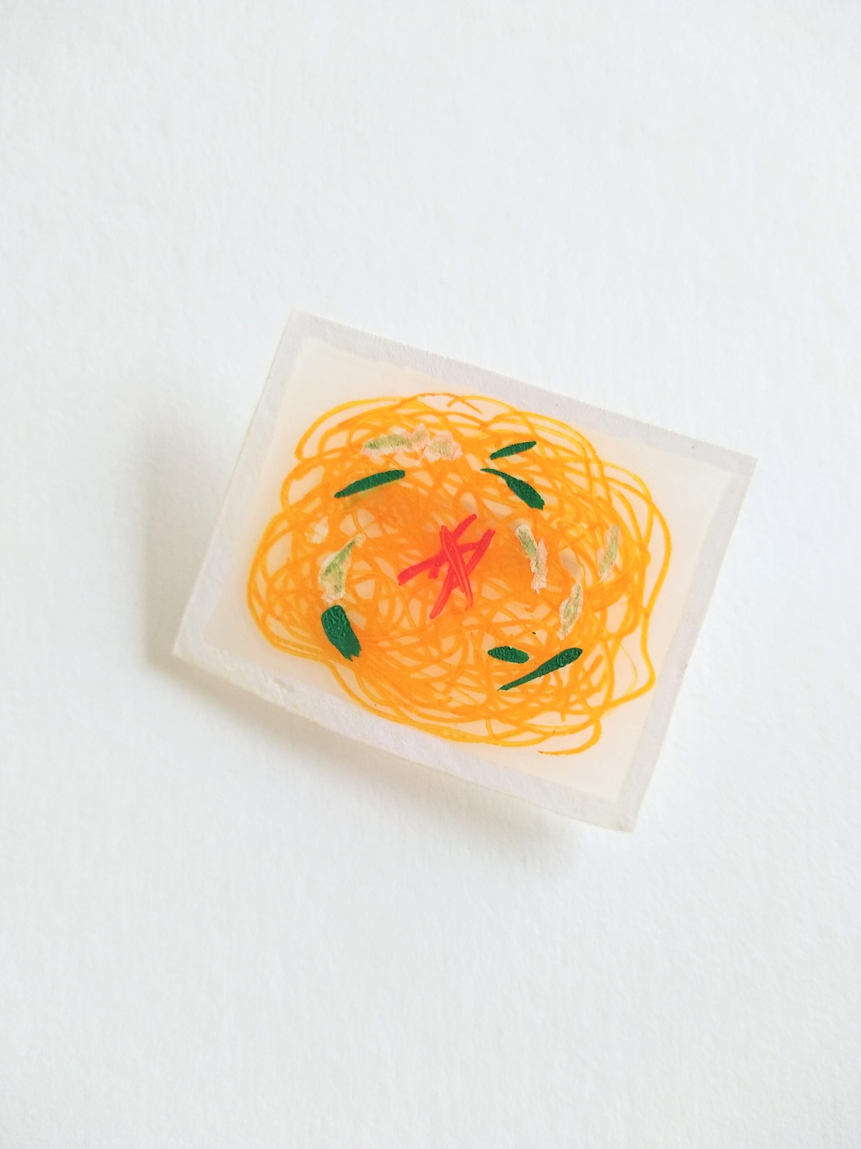 ヘンテコ　ブローチ　「焼きそば」