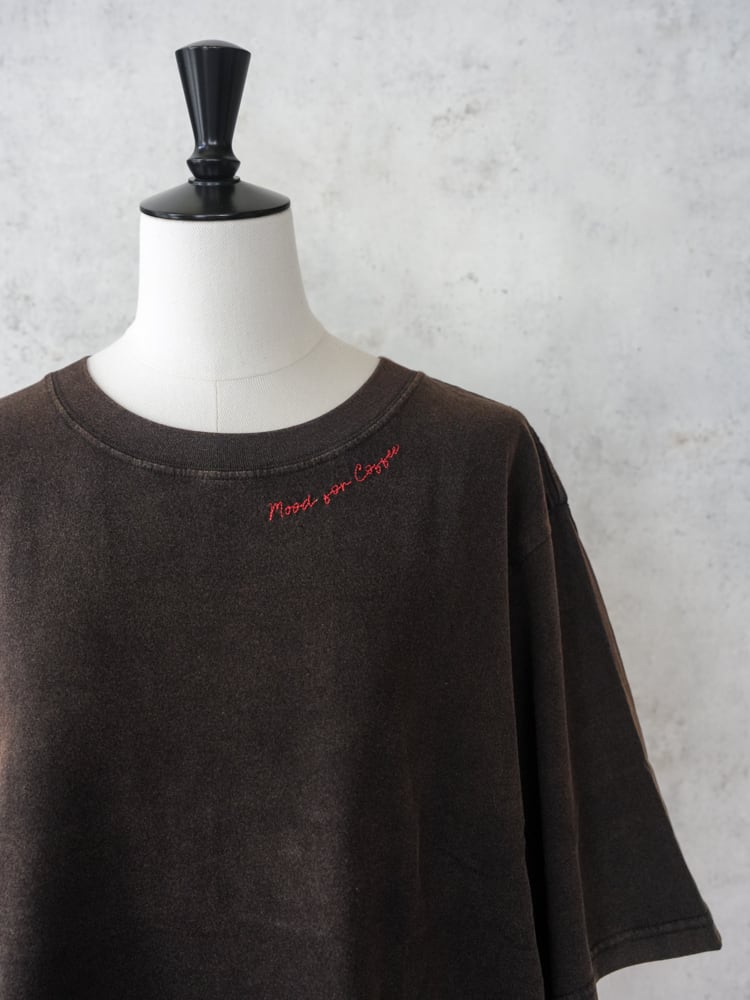 Cloth&Cross]COFFEE 刺繍T-sh with Drawstring Bag | fripons