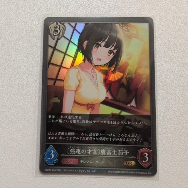 強運の才女 鷹富士茄子 GR ビショップ Follower ECP02-065 シングルカード シャドバ