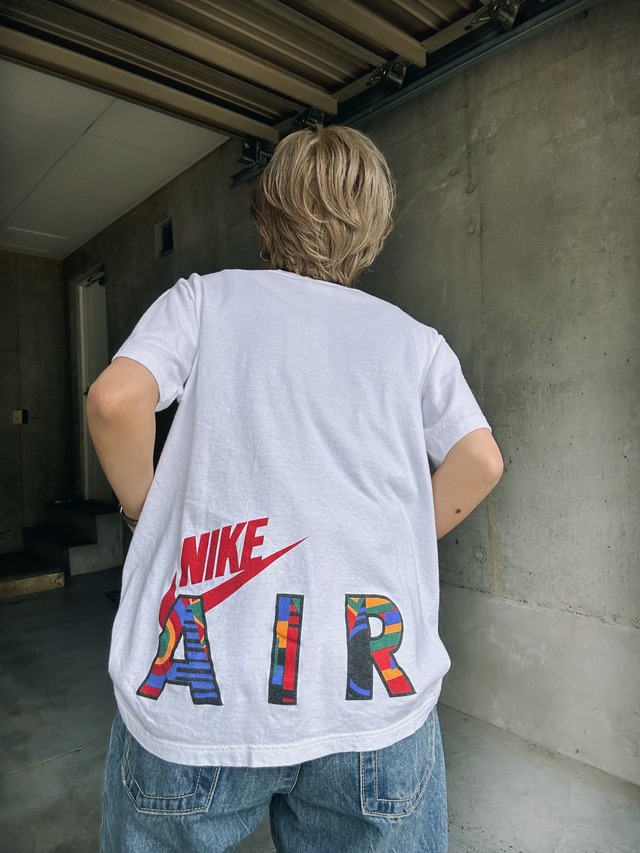 （CS1426）90's OLD NIKE AIR printed T-shirt made in USA