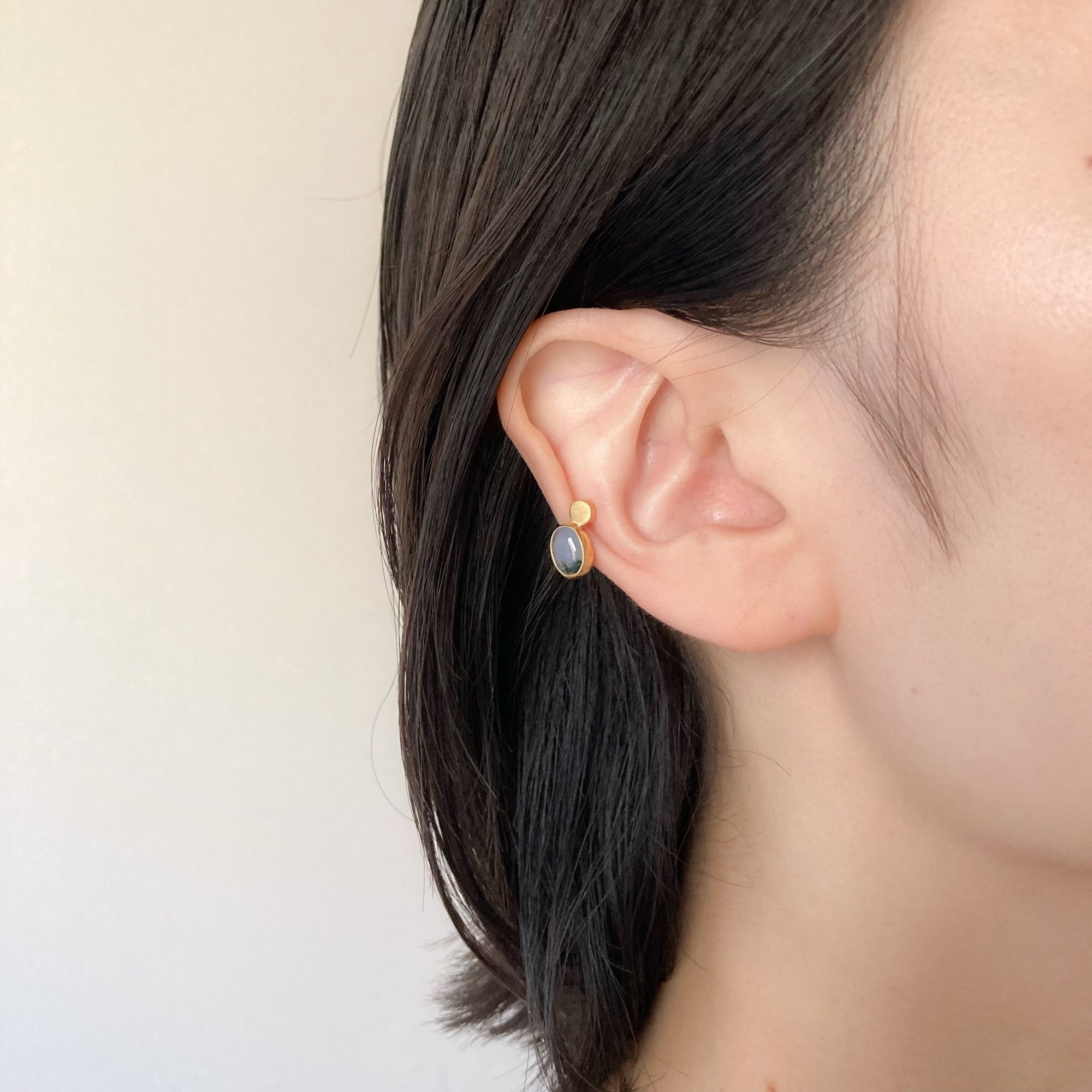 超可爱の 値引 MARGE ヴァンドーム青山 tokyo 18Kフープピアス Stone