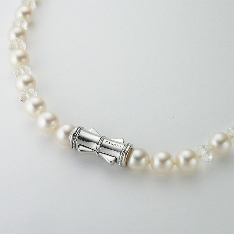 タサキ TASAKI パールヴァリエ クリスタル 約7.0mm～7.5mm ロング