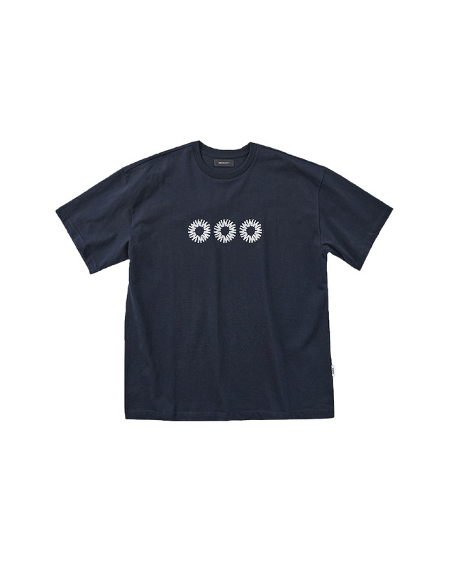 [999HUMANITY] EVERYDAY LOGO HALF TEE (DARK NAVY) 正規品  韓国 ブランド 韓国ファッション 韓国代行 999 ヒューマニティ HUMANITY 日本 店舗