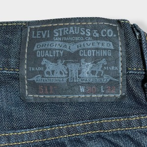 【LEVI'S】メキシコ製 511 スキニー ジーンズ デニム ジーパン スリム ストレート スキニー 細身 美脚 足長効果 ジッパーフライ ストレッチ W31 L32 リーバイス SKINNY US古着