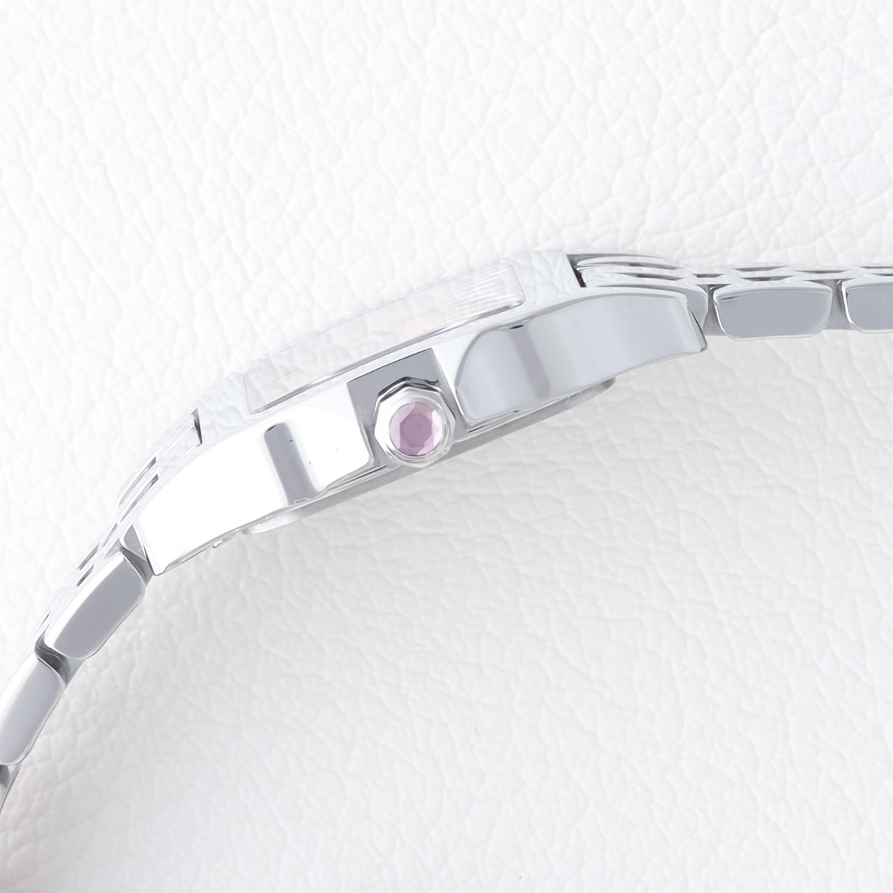 カルティエ サントスドゥモワゼル ピンクシェル文字盤