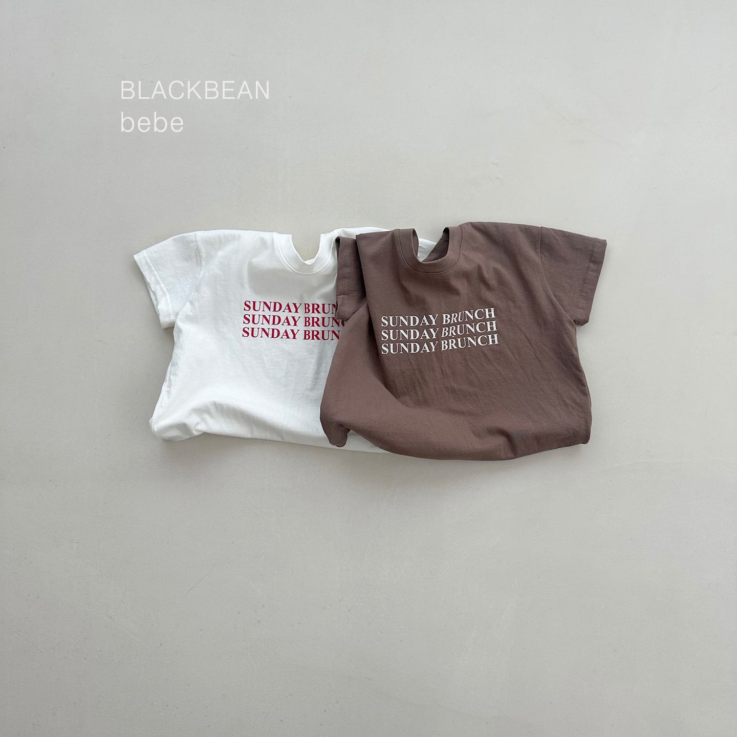 bebe brunch tee【blackbean】※5月中旬〜5月下旬発送予定