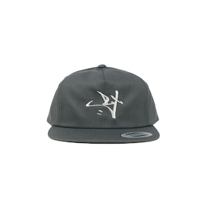 "RX"Signature 5-Panel Snapback [CHARCOAL]