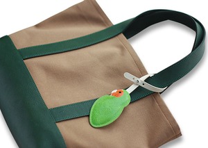コザクラインコのチャーム・GR×OR[受注制作品]