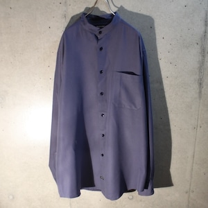  Poly Band Collar Shirt