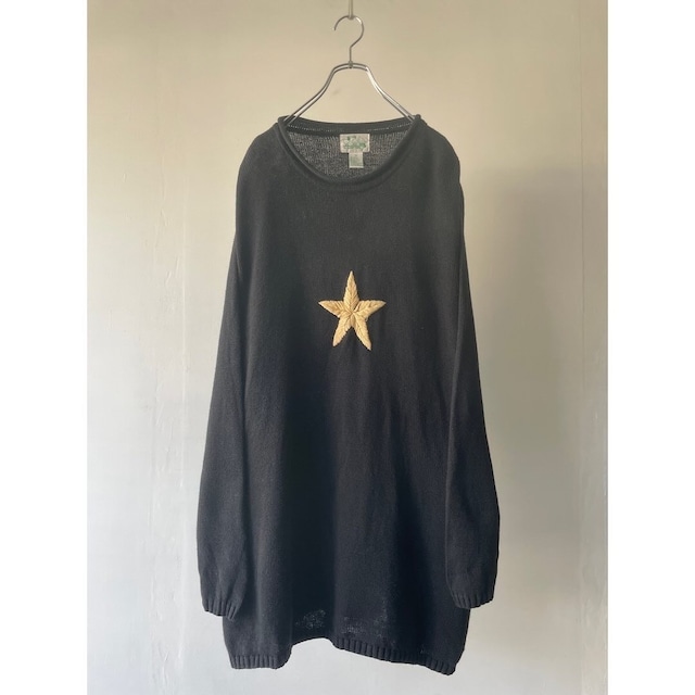 -star mark- 3XL cotton knit