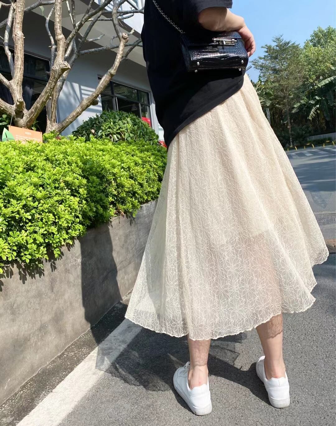 花柄レーススカート　AJ1365-E007