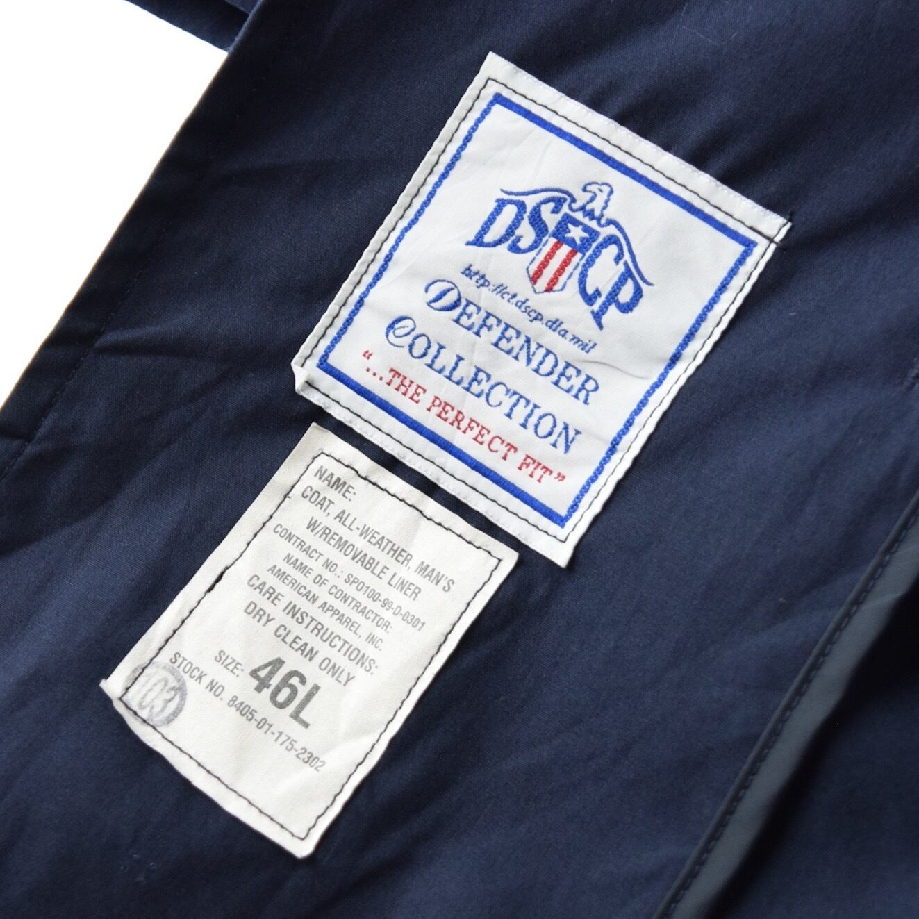 美品 90s 米軍 DSCP ライナー付き オールウェザー トレンチコート